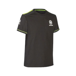 Kawasaki 100% Polyester Jersey Short-Sleeved Crew Neck T-<b>Shirt</b> 230g Fabric Weight <b>Compressed</b> Screen Print - Product Image 1