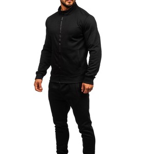 Tùy chỉnh chất lượng cao bùng Jogger quần thoải mái quá khổ Đồng bằng bộ đồ thể thao mồ hôi phù hợp cho nam giới và unisex cho mùa đông - Product Image 2