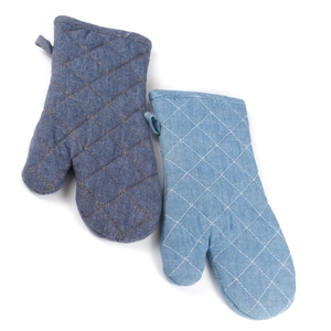 Guantes para hornear Resistente al calor Color gris Estilo Palin Guante para horno al precio más barato en la India - Product Image 2