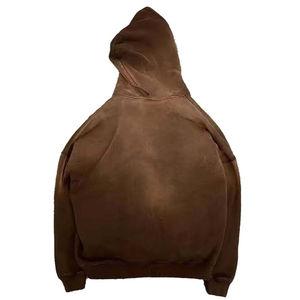 Conjunto de Sudadera con Capucha y Pantalones Deportivos Unisex 2025, Estilo Vintage Desteñido con Lavado Ácido, Traje Deportivo de Dos Piezas con Cremallera, Pantalones Deportivos Anchos de Talla Grande para Invierno - Product Image 6