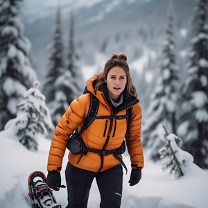 Chaqueta acolchada de invierno transpirable acolchada para mujer, abrigo de manga larga con capucha de punto, diseño Reversible ajustado para mujer - Product Image 3