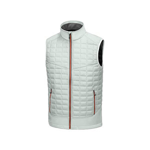 Gilet matelassé réversible en coton, gilet matelassé en duvet - Product Image 1