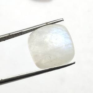 2 piezas de piedra lunar arcoíris Natural 12x12mm cojín cabujón 13,7 Cts Iroc ventas piedra lunar de Fuego Azul piedras preciosas sueltas cabina US $19 - Product Image 4