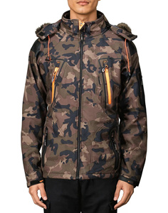 Indemand Customized Polyester Outdoorwear Hooded Jacket Stylish High Quality <b>Water</b> & Windproof Softshell Men Outerwear Jacket - Product Image 1