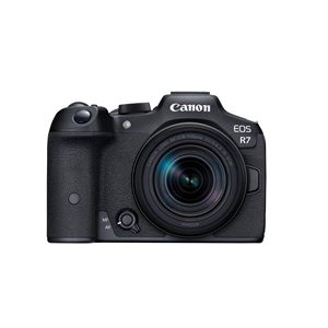 32.5 MP Mirrorless R7 RF-S 18-150mm Lens Body APS-C CMOS Sensor Dual Pixel AF II In-<b>Camera</b> Compositing LCD Touchscreen HD - Product Image 1