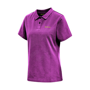 Nuevo diseño de camisetas de polo para mujer, mezcla de seda de algodón transpirable, estampado sublimado, cuello vuelto, estilo informal, antiarrugas - Product Image 3