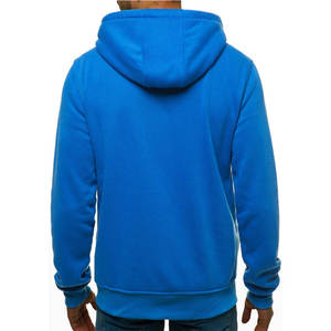 Wholesale 360gsm Digital Print Logo Cotton Fleece Blank Full Zip up Plain Slim Fit <b>Hoodies</b> for Men - Product Image 3