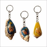 Porte-clés d'ornement en bois personnalisé et porte-clés de coquille et cadeau magnétique pour la maison, cadeaux de pendaison de crémaillère et Souvenir