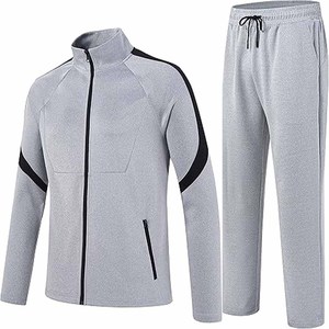 Survêtement personnalisé pour homme, nouvelle arrivée, logo, tissu technique, fermeture éclair, jogging uni, sweat-shirt pour homme, téléchargé par Dress Sports - Product Image 1