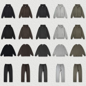 Unisex OEM personalizado de gran tamaño sudaderas con capucha y pantalones de chándal Jogger conjunto Casual hombres chándal para el invierno - Product Image 2