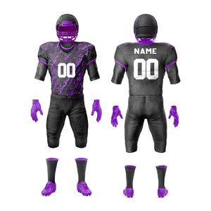 Servicio OEM Kit de uniforme de fútbol americano Ropa deportiva de poliéster transpirable con impresión digital Conjunto de diferentes colores de alta calidad - Product Image 3