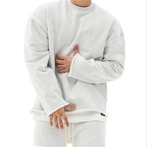 Survêtement de sport d'hiver haut de gamme pour homme 2026, 100 % coton, couleur unie, à capuche, écologique - Product Image 1