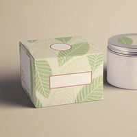 Boîtes cosmétiques personnalisées écologiques, emballages rigides en papier pour crème pour le visage, poudre libre, impression offset, laminage mat, logo personnalisé