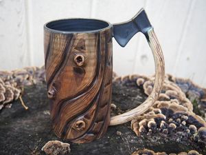 Taza de madera BRING Diseño moderno de calidad premium Perfecto para té Café Vino y cerveza de Falak World Export - Product Image 3