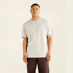 OEM personalizado 100% algodón hombres camiseta de talla grande Regular Fit Logo estampado 180 gramos tejido de punto estilo Casual sólido transpirable - Product Image 1