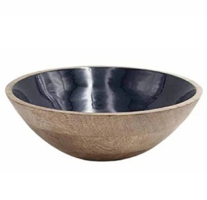 Tazón Decorativo para Servir Frutas con Forma Personalizada, Tazón para Servir Alimentos, Pasta o Fideos con Diseño Único, Tazón de Madera con Impresión Esmaltada - Product Image 5