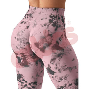 Jada-Mallas de Entrenamiento para Mujer, Pantalones de Yoga con Diseño de Cintura Alta y Decoración de Malla, sin Costuras - Product Image 3