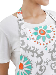 100% Cotton Sleeveless Printed <b>Apron</b> for Hotel <b>Kitchen</b> Outdoor Use Durable and Stylish <b>Kitchen</b> Cleaning Accessory - Product Image 4