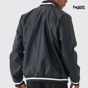 แจ็คเก็ตบอมเบอร์แบบยูนิเซ็กส์ สไตล์ Letterman Varsity  คุณภาพสูง พิมพ์ลายแฟชั่น แขนเสื้อผ้ายืดสแปนเด็กซ์/โพลีเอสเตอร์ ทรงหลวม สไตล์เบสบอล - Product Image 3