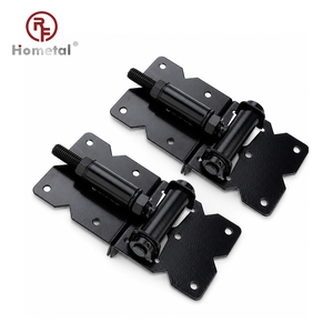 <span class=keywords><strong>Cerniere</strong></span> Regolabili per Cancelli Industriali con Chiusura Automatica e Staffa in Acciaio <span class=keywords><strong>Inox</strong></span> Verniciato Nero per Recinzioni in Legno - Product Image 2