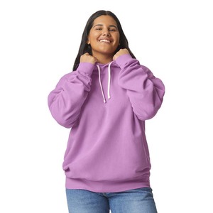 Sweat-shirts épais en polaire personnalisés avec logo, sweat à capuche uni vierge avec impression en strass - Product Image 2