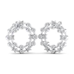 Pendientes de Diamantes Cultivados en Laboratorio REYES CVD HPHT con Cierre de Rosca para Mujer, Precio al por Mayor, Plata de Ley 925, Joyería Fina para Boda - Product Image 1