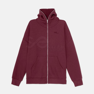 Mejor Precio al por mayor logotipo personalizado invierno cara completa cremallera Sudadera con capucha ligero transpirable hombres - Product Image 1