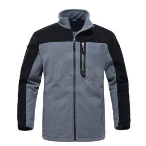 Veste en polaire d'hiver respirante et à séchage rapide, écologique, pour homme, vêtements de rue avec logo sur le devant - Product Image 1