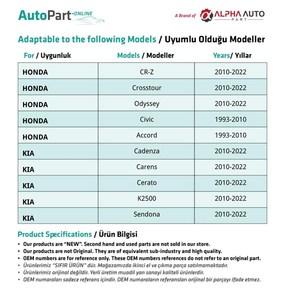 Clips de capot pour Ford, Mazda, Kia, Honda - 100 pièces - Product Image 3