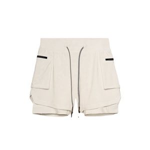 Pantalones de fitness de estambre transpirables de secado rápido impermeables de calle alta para hombre, pantalones cortos de playa sólidos ecológicos - Product Image 5