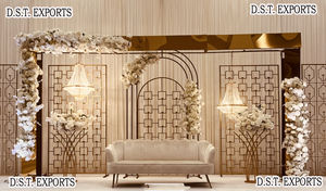 Grand Indoor Wedding Laser Cut Frame Stage Affordable Price <b>Moroccan</b> Theme Event Decor Australia Events - Product Image 6