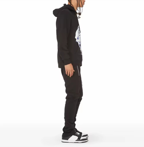Survêtement d'hiver 100 % coton Ronpex International personnalisé en gros pour hommes – Tenue de sport et de jogging coupe classique pour la course à pied - Product Image 3