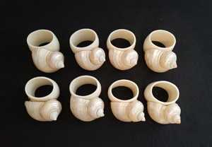 Rond de serviette en bois et vadrouille de bonne qualité dernière conception porte-serviettes de forme ronde de luxe pour la décoration de table de mariage et la fête - Product Image 2