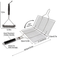 Panier de grillade en acier inoxydable 304 pour panier de gril de barbecue de hot-dog pour l'extérieur