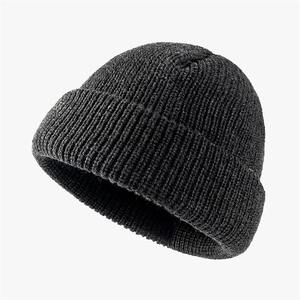 Gorros personalizados al por mayor para hombre gorros de calavera de invierno de punto negro 100% gorro holgado de acrílico con logotipo gorro cálido OEM - Product Image 6