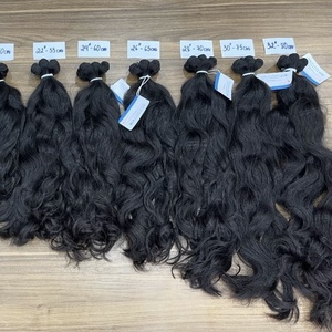 Wholesale Raw hair 100% Vietnamese human hair extensions unprocessed no chemical no shedding no <b>tangle</b> larger stock - Product Image 2