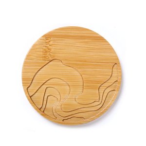 Ensemble de 4 sous-verres en bois rond pour boissons chaudes et froides, protection de la maison, de la cuisine, de la Table, du bureau - Product Image 5