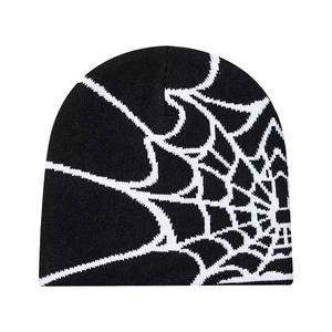 Gorro de Punto Acrílico Transpirable e Impermeable con Diseño de Calavera de Araña Y2K, Último Modelo 2026, Ajustable, Sin Puño, Personalizado, Venta al Por Mayor, Unisex - Product Image 2