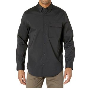 Camicia Utility da Uomo Calvin Klein Taglia Grande Colore Antracite, Eleganti Shackets da Uomo - Product Image 2