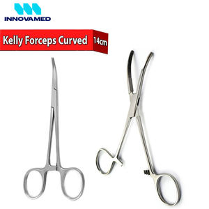 Pinza Hemostática Curva Kelly de Acero Inoxidable con Bloqueo de Trinquete, 14cm, Reutilizable, Manual, Hecha a Mano, INNOVAMED - Product Image 2