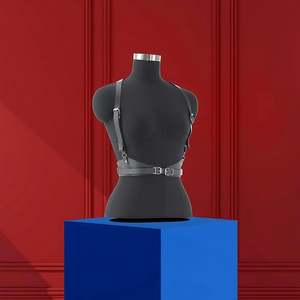 Corsé de cuero, corsé informal ajustable de talla grande para mujer, traje de Festival, arnés hecho a mano a la moda, 2017 - Product Image 3