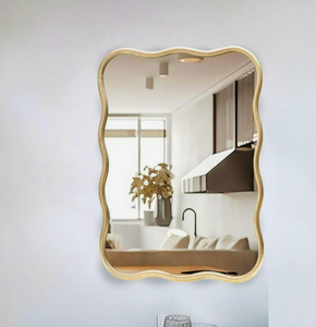 Espejo decorativo al por mayor espejo de metal hecho a mano espejo montado en la pared de baño de metal de lujo - Product Image 5