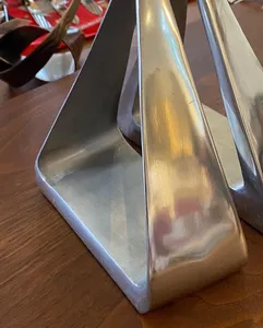 Serre-livres vintage en aluminium Ben Seibel Jenfred Ware du milieu du siècle moderne Art déco sculptural en métal brossé poli équestre - Product Image 5