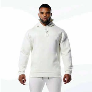 Sweat à capuche et pantalon de survêtement en coton mélangé épais de grande taille Ensemble de survêtements 2 pièces pour hommes - Product Image 2