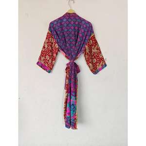 Kimono de Seda Suave con Estampado Floral Personalizado, Batas Térmicas de Verano para Dama de Honor PARA EL Hogar, Boda, Traje de Novia, Otoño - Product Image 4