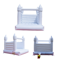 Château gonflable à bas prix, château gonflable blanc miniature personnalisé, château gonflable pour adultes et enfants, château gonflable blanc à vendre