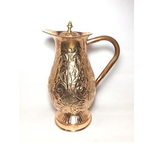 Wholesale Pure Cooper Water Jug High Quality Multicolor Printed Jug With <b>Glass</b> for Kitchen & Tabletop - Product Image 4