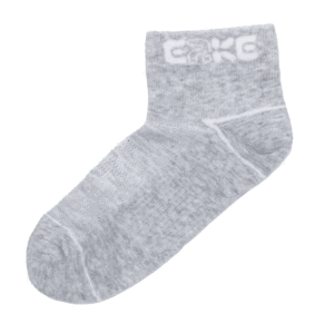 Chaussettes florales respirantes en mélange de coton pour femmes avec nœuds - Taille unique Gris chiné clair Usage quotidien ERKE - Product Image 1