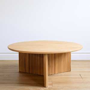 โต๊ะกาแฟทรงกลมทำจากไม้เฟอร์นิเจอร์ตกแต่งบ้านทันสมัยปรับได้ตามต้องการ - Product Image 3