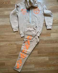 Trajes Deportivos de Invierno para Hombre de Alta Calidad al por Mayor, Impresión Serigráfica, Sólidos, Transpirables, Resistentes al Viento, 380g, Forro Polar de Spandex/Algodón con Capucha - Product Image 3